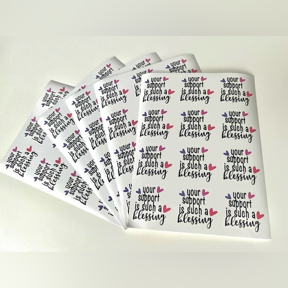 Your Support Is Such A Blessing Stickers - Picture 2 of 5